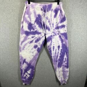 Roller Rabbit Hearts Tie Dye Sweatpants Lavender Purple Womens Size S Hearts EC